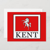 Kent County England Briefkaart (Voorkant / Achterkant)