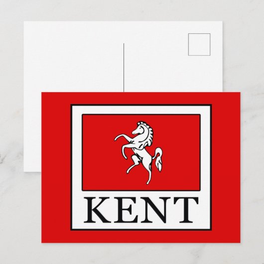 Kent County England Briefkaart (Voorkant / Achterkant)
