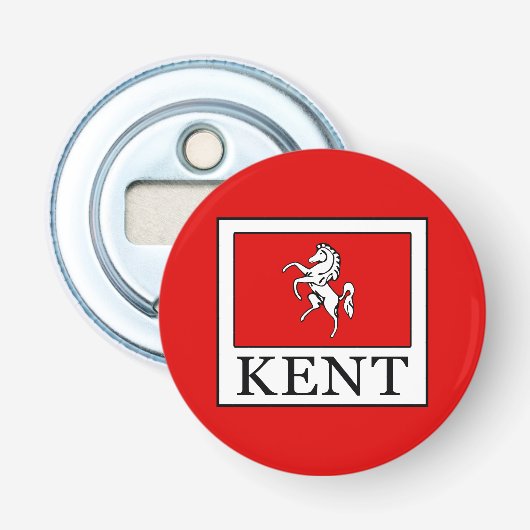 Kent County England Button Flesopener (Voorkant)