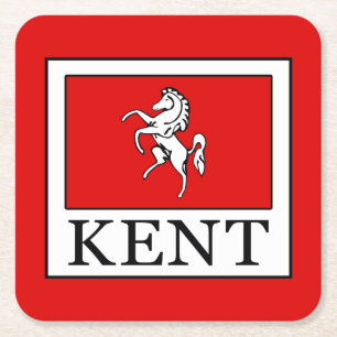 Kent County England Kartonnen Onderzetters