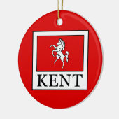 Kent County England Keramisch Ornament (Links)