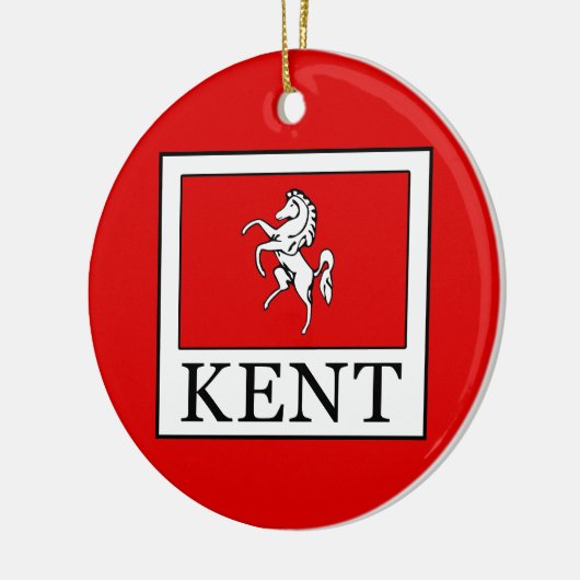Kent County England Keramisch Ornament (Links)