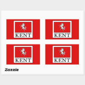Kent County England Rechthoekige Sticker (Vel)