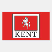Kent County England Rechthoekige Sticker (Voorkant)