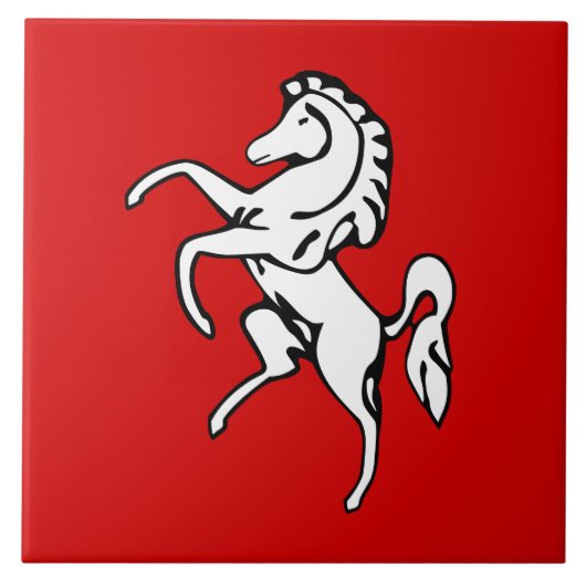 Kent County Flag Tegel Tegeltje (Voorkant)