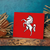 Kent County Vlag Plaque Fotoplaat (Zijkant)