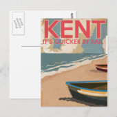 Kent, Engeland,  locomotief Briefkaart (Voorkant / Achterkant)