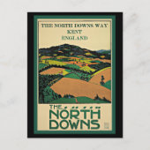 Kent, Engeland, North Downs, Briefkaart (Voorkant)