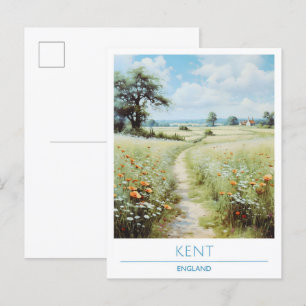 Kent Engeland Vintage Travel Briefkaart