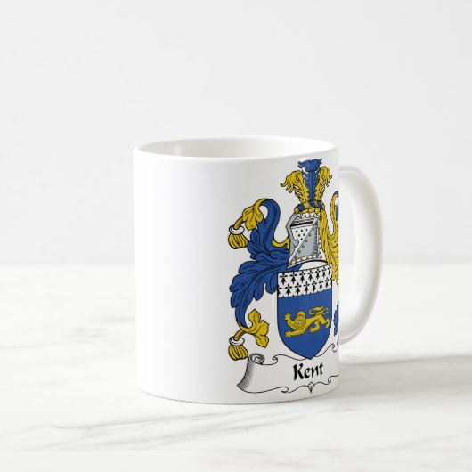 Kent Family Crest Koffiemok (Voorkant rechts)