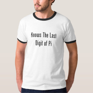 kent het laatste cijfer van PI T-shirt