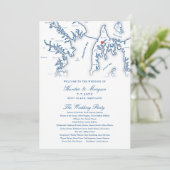 Kent Island Maryland bestemming bruiloft programma Programmakaart (Staand voorkant)