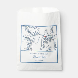 Kent Island Maryland Dank je bruiloft Bedankzakje