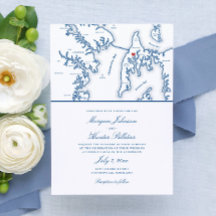 Kent Island Maryland Kaart Bestemming Bruiloft