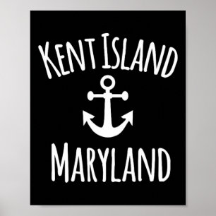 Kent Island Maryland Nautisch Kustboot Sailing Zei Poster