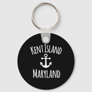 Kent Island Maryland Nautisch Kustboot Sailing Zei Sleutelhanger