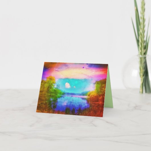 KENT LAKE WENSKAART KAART (Voorkant)