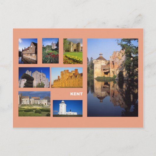 Kent multi-afbeelding briefkaart (Voorkant)