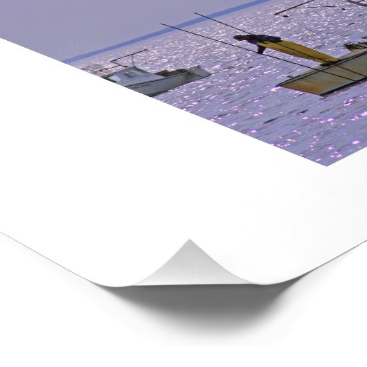 Kent Narrows Oyster Tonger Foto Afdruk (Hoek)