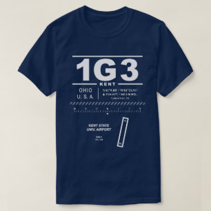Kent State University Airport 1G3 T-shirt