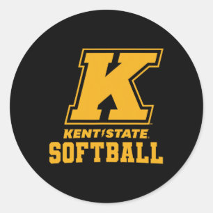 Kent State University Zachte Kleding Sportfan  Ronde Sticker