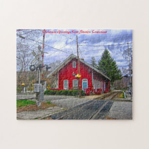 Kent Station Connecticut. kerstcadeautjes Legpuzzel