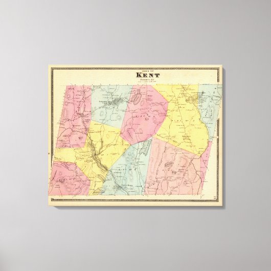 Kent, Town Canvas Afdruk (Voorkant)