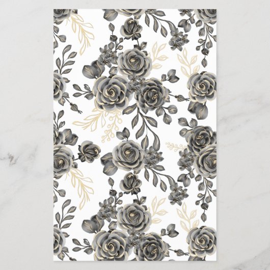 Kent u de Bride Black Rozen Shower Game Card Flyer (Achterkant)