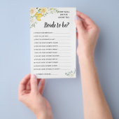 Kent u de Bruid Lemon&Roses Bruidsspel Kaart (Hand)