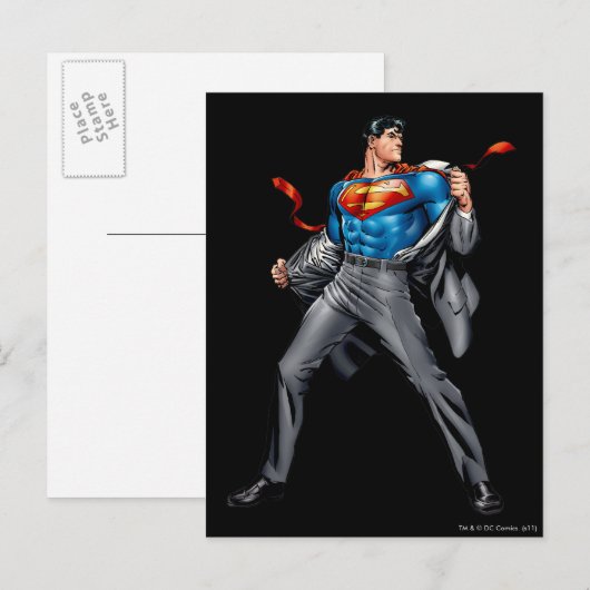 Kent verandert in Superman Briefkaart (Voorkant / Achterkant)