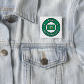 Kent Washington Vierkante Button 5,1 Cm (In situ)