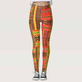 kente african print leggings (Voorkant)
