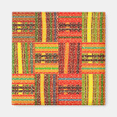 kente african print magneet (Voorkant)