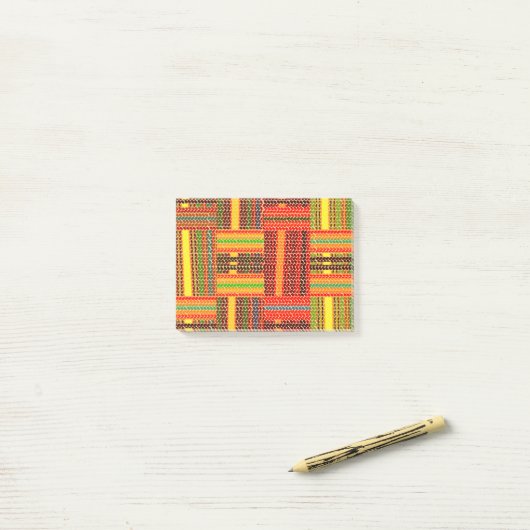 kente african print post-it® notes (Op bureau)