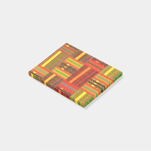 kente african print post-it® notes (Schuin)