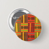 kente african print ronde button 5,7 cm (Voorkant /achterkant)