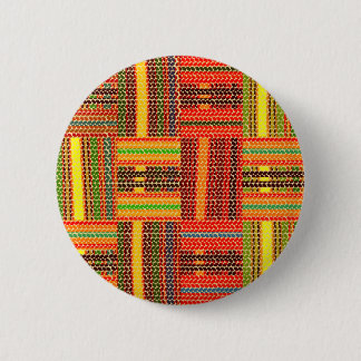 kente african print ronde button 5,7 cm