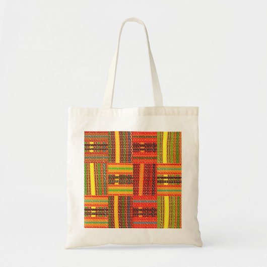 kente african print tote bag (Voorkant)