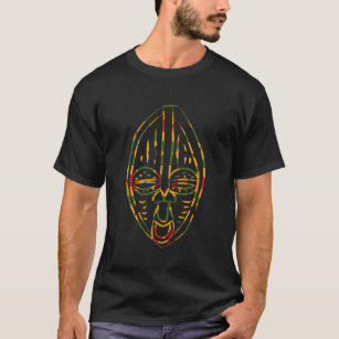 Kente Art Afrikaanse Print Masker Stijl Ghana Ewe T-shirt