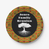 Kente Black Family Reunion Papieren Bord (Voorkant)