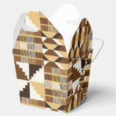 Kente-blok - Gedempte oker Bedankdoosjes (Geopend)