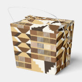 Kente-blok - Gedempte oker Bedankdoosjes (Achterkant)