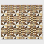 Kente-blok - Gedempte oker Cadeaupapier (Vlak)