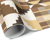 Kente-blok - Gedempte oker Cadeaupapier (Rol Hoek)