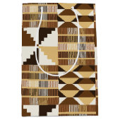 Kente-blok - Gedempte oker Medium Cadeauzakje (Voorkant)