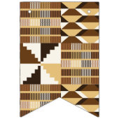 Kente-blok - Gedempte oker Vlaggetjes (Tweede vlag)