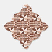 Kente-blok - klei terracotta bedankdoosjes (Uitgevouwen)