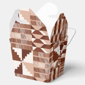 Kente-blok - klei terracotta bedankdoosjes (Geopend)