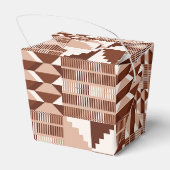 Kente-blok - klei terracotta bedankdoosjes (Achterkant)