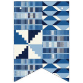 Kente Blok - Zachte Indigo Vlaggetjes (Tweede vlag)